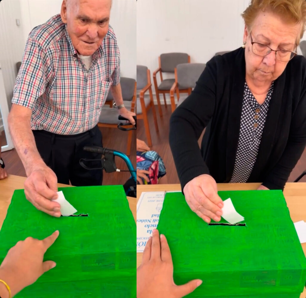 Los usuarios del centro: Patrocinio y Lucrecia.